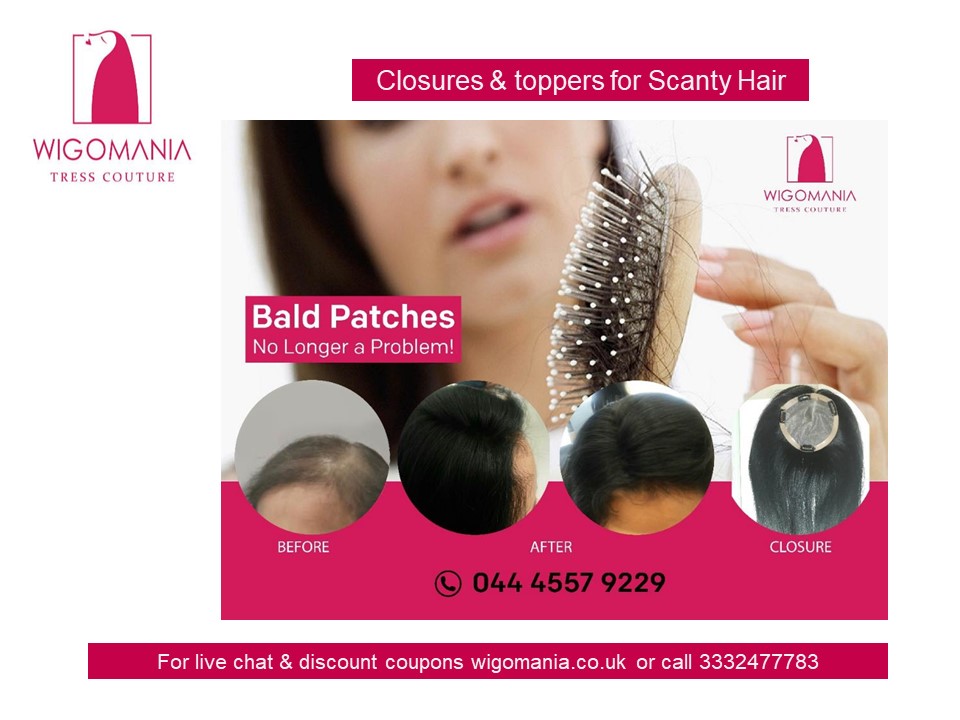 Ladies toupee for bald patches